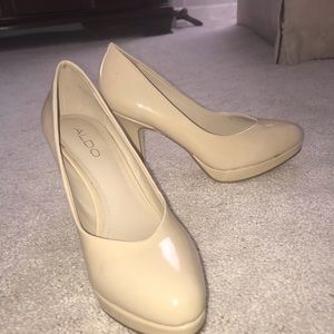 Also nude platform heels